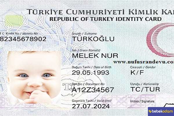 Yeni Doğan Bebek Kimlik Çıkarma